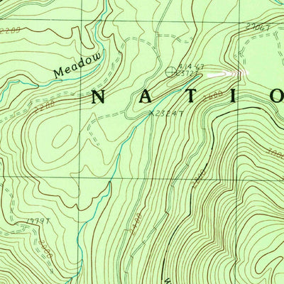 United States Geological Survey Meadow Mountain, WA (1989, 24000-Scale) digital map