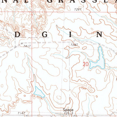 United States Geological Survey Meadow NE, SD (1983, 24000-Scale) digital map