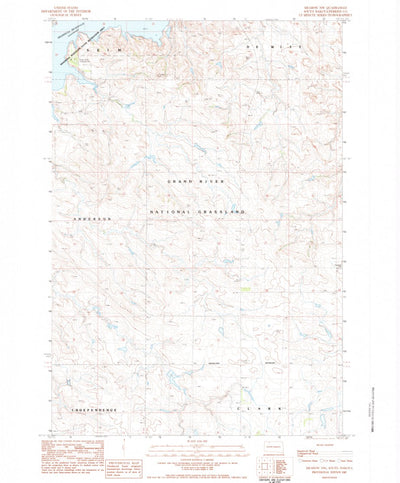 United States Geological Survey Meadow NW, SD (1983, 24000-Scale) digital map