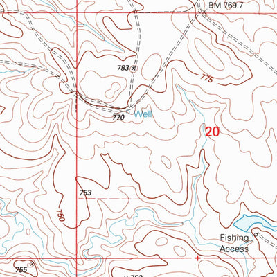 United States Geological Survey Meadow NW, SD (1998, 24000-Scale) digital map