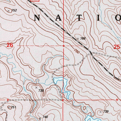 United States Geological Survey Meadow NW, SD (1998, 24000-Scale) digital map