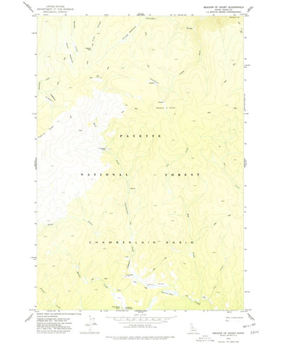 United States Geological Survey Meadow Of Doubt, ID (1974, 24000-Scale) digital map