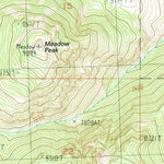 United States Geological Survey Meadow Peak, ID (1989, 24000-Scale) digital map