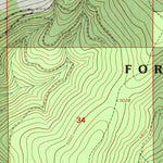 United States Geological Survey Meadow Peak, MT (1997, 24000-Scale) digital map
