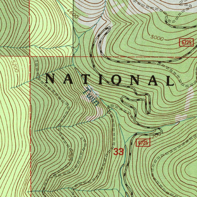 United States Geological Survey Meadow Peak, MT (1997, 24000-Scale) digital map