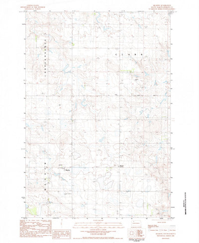 United States Geological Survey Meadow, SD (1983, 24000-Scale) digital map
