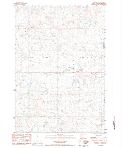 United States Geological Survey Meadow SE, SD (1983, 24000-Scale) digital map