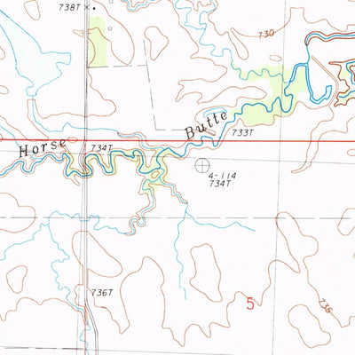 United States Geological Survey Meadow SE, SD (1983, 24000-Scale) digital map