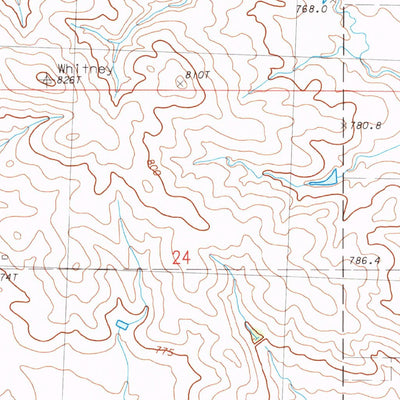 United States Geological Survey Meadow SE, SD (1983, 24000-Scale) digital map