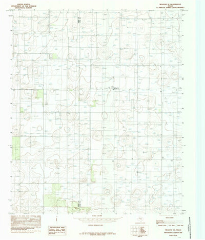 United States Geological Survey Meadow SE, TX (1985, 24000-Scale) digital map