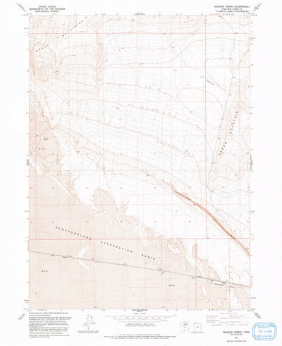 United States Geological Survey Meadow Spring, UT (1991, 24000-Scale) digital map