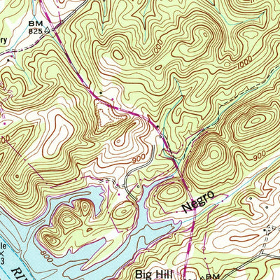United States Geological Survey Meadow, TN (1952, 24000-Scale) digital map