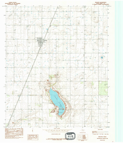 United States Geological Survey Meadow, TX (1985, 24000-Scale) digital map