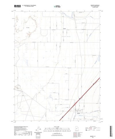 United States Geological Survey Meadow, UT (2023, 24000-Scale) digital map