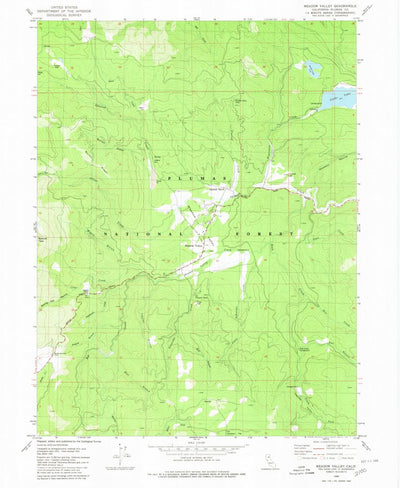 United States Geological Survey Meadow Valley, CA (1980, 24000-Scale) digital map