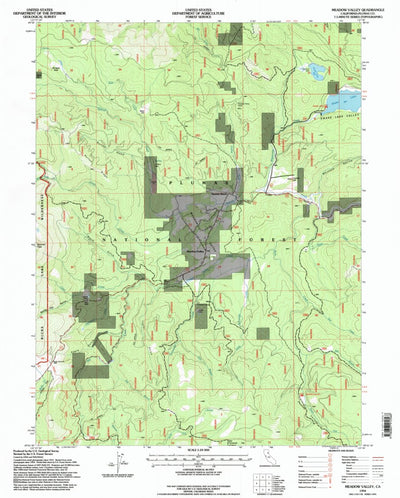 United States Geological Survey Meadow Valley, CA (1994, 24000-Scale) digital map