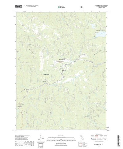 United States Geological Survey Meadow Valley, CA (2022, 24000-Scale) digital map
