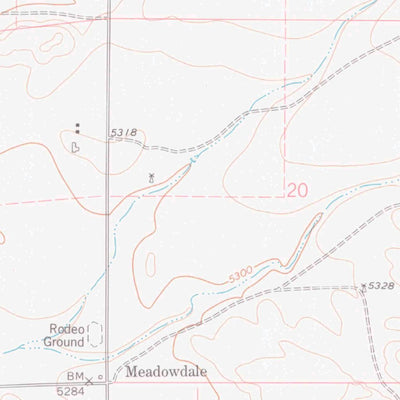 United States Geological Survey Meadowdale, WY (1978, 24000-Scale) digital map