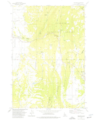 United States Geological Survey Meadows, ID (1973, 24000-Scale) digital map