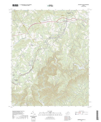 United States Geological Survey Meadows of Dan, VA (2022, 24000-Scale) digital map