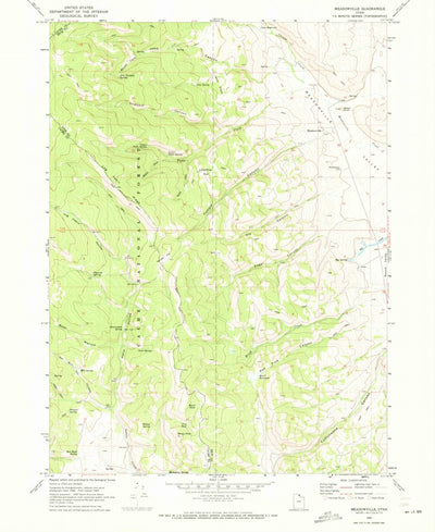 United States Geological Survey Meadowville, UT (1969, 24000-Scale) digital map