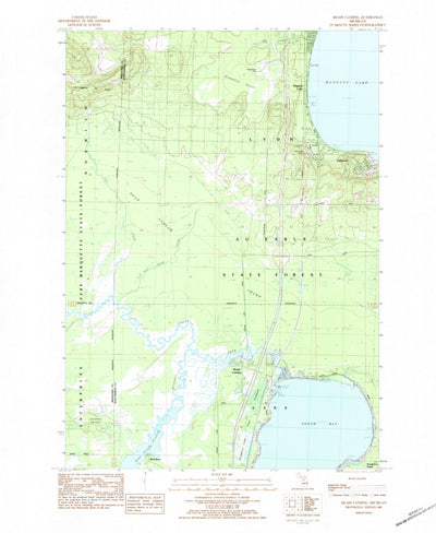 United States Geological Survey Meads Landing, MI (1983, 25000-Scale) digital map