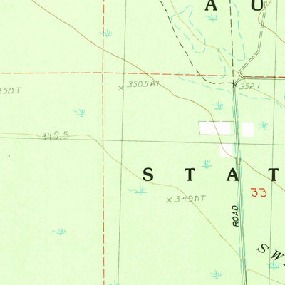 United States Geological Survey Meads Landing, MI (1983, 25000-Scale) digital map