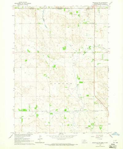 United States Geological Survey Meadville NE, NE-SD (1964, 24000-Scale) digital map