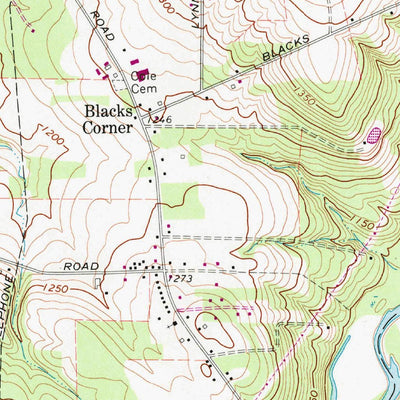 United States Geological Survey Meadville, PA (1968, 24000-Scale) digital map