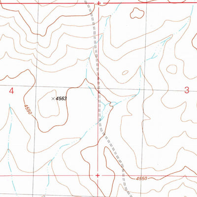 United States Geological Survey Mean Rock Well, OR (1981, 24000-Scale) digital map