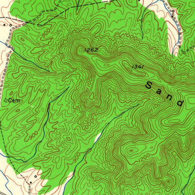 United States Geological Survey Means, KY (1952, 24000-Scale) digital map