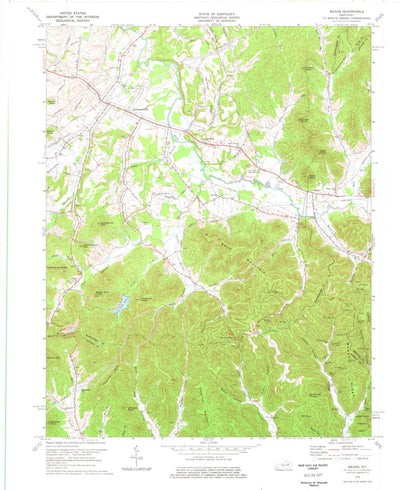 United States Geological Survey Means, KY (1975, 24000-Scale) digital map