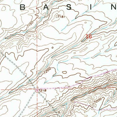 United States Geological Survey Measel Spring Reservoir, WY (1960, 24000-Scale) digital map