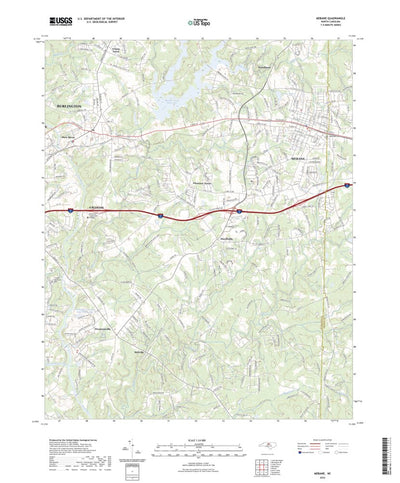 United States Geological Survey Mebane, NC (2022, 24000-Scale) digital map