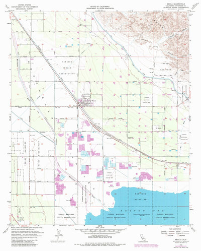 United States Geological Survey Mecca, CA (1955, 24000-Scale) digital map