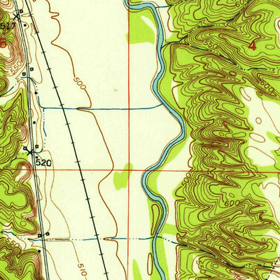 United States Geological Survey Mecca, IN (1951, 24000-Scale) digital map