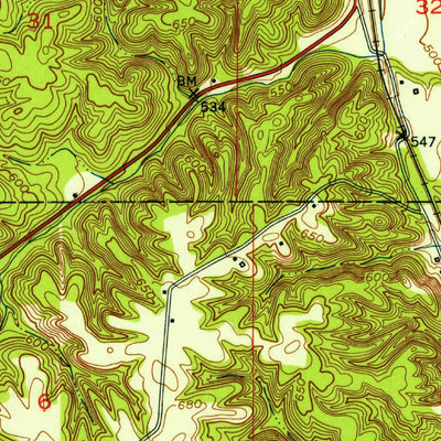United States Geological Survey Mecca, IN (1951, 24000-Scale) digital map