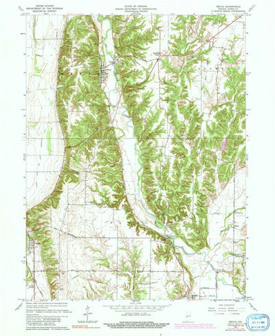United States Geological Survey Mecca, IN (1963, 24000-Scale) digital map