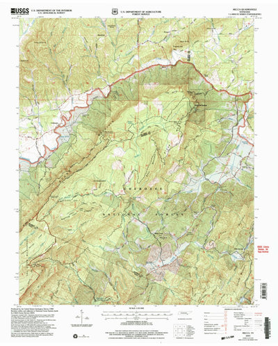 United States Geological Survey Mecca, TN (2003, 24000-Scale) digital map