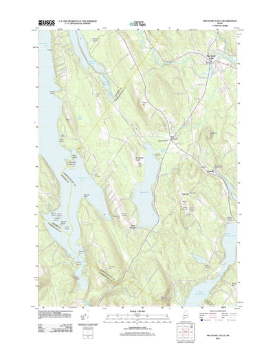 United States Geological Survey Mechanic Falls, ME (2011, 24000-Scale) digital map