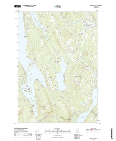 United States Geological Survey Mechanic Falls, ME (2021, 24000-Scale) digital map