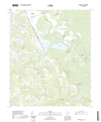 United States Geological Survey Mechanic Hill, GA (2020, 24000-Scale) digital map