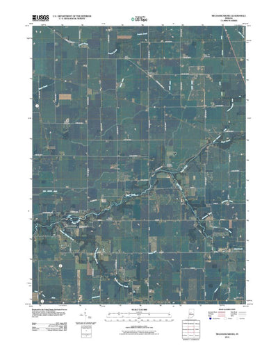 United States Geological Survey Mechanicsburg, IN (2010, 24000-Scale) digital map