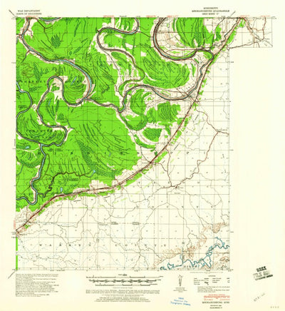 United States Geological Survey Mechanicsburg, MS (1940, 62500-Scale) digital map