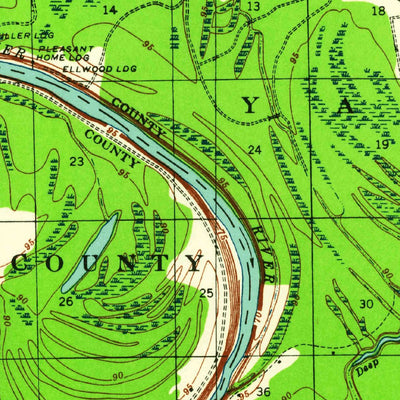 United States Geological Survey Mechanicsburg, MS (1940, 62500-Scale) digital map