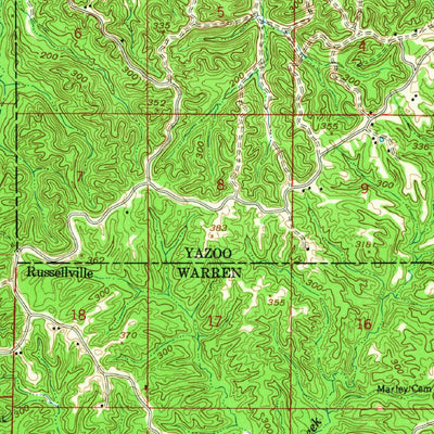 United States Geological Survey Mechanicsburg, MS (1963, 62500-Scale) digital map