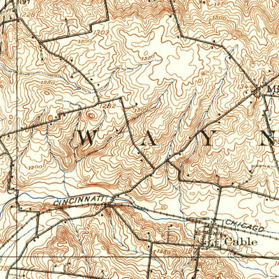 United States Geological Survey Mechanicsburg, OH (1914, 62500-Scale) digital map