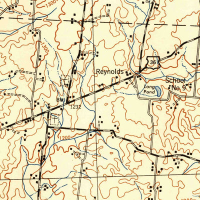 United States Geological Survey Mechanicsburg, OH (1944, 62500-Scale) digital map