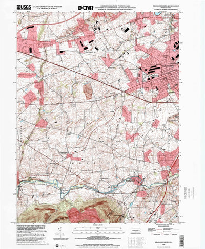 United States Geological Survey Mechanicsburg, PA (1999, 24000-Scale) digital map