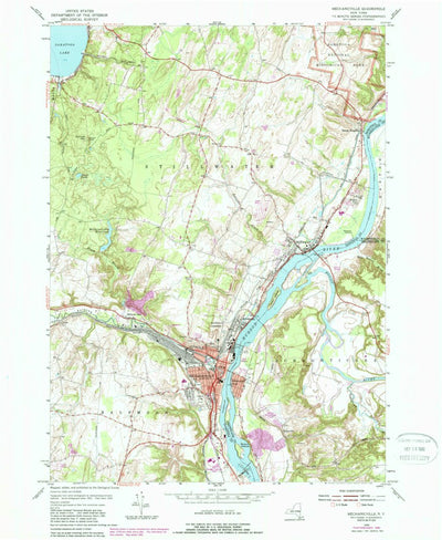 United States Geological Survey Mechanicville, NY (1954, 24000-Scale) digital map